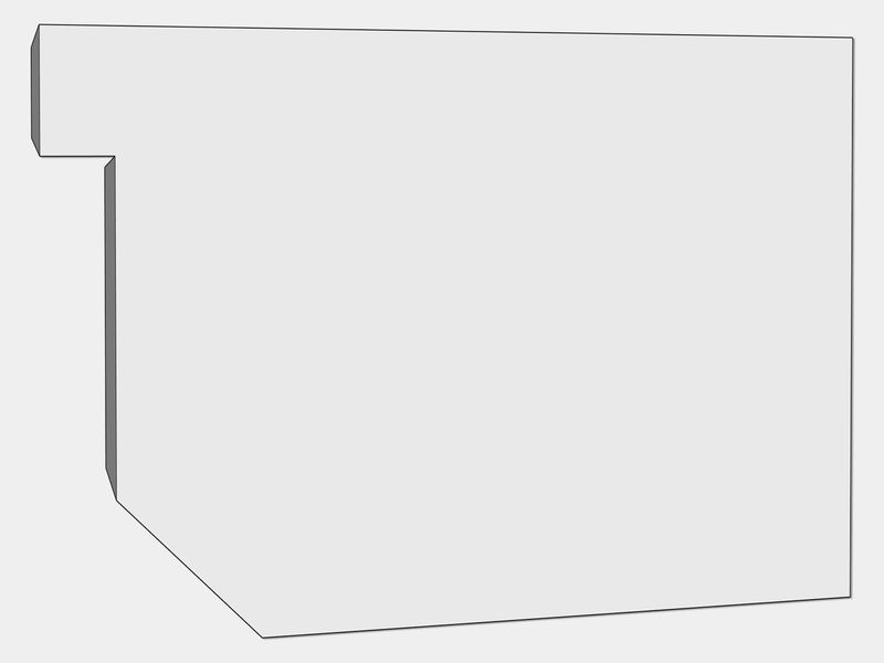 D-Style Residential Freedom Gray Box Gutter Left / Right End Cap