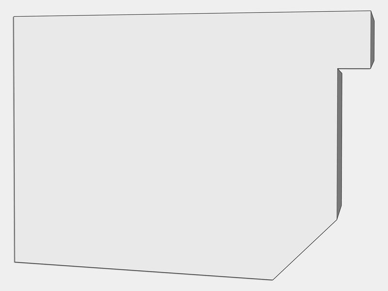 D-Style Residential Freedom Gray Box Gutter Left / Right End Cap