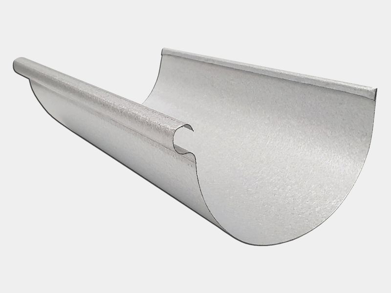 Reverse Bead Freedom Gray Half Round Gutter