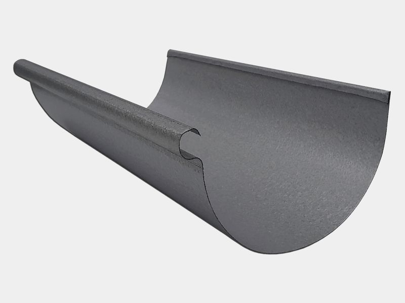 Reverse Bead Lead Coated Copper Half Round Gutter