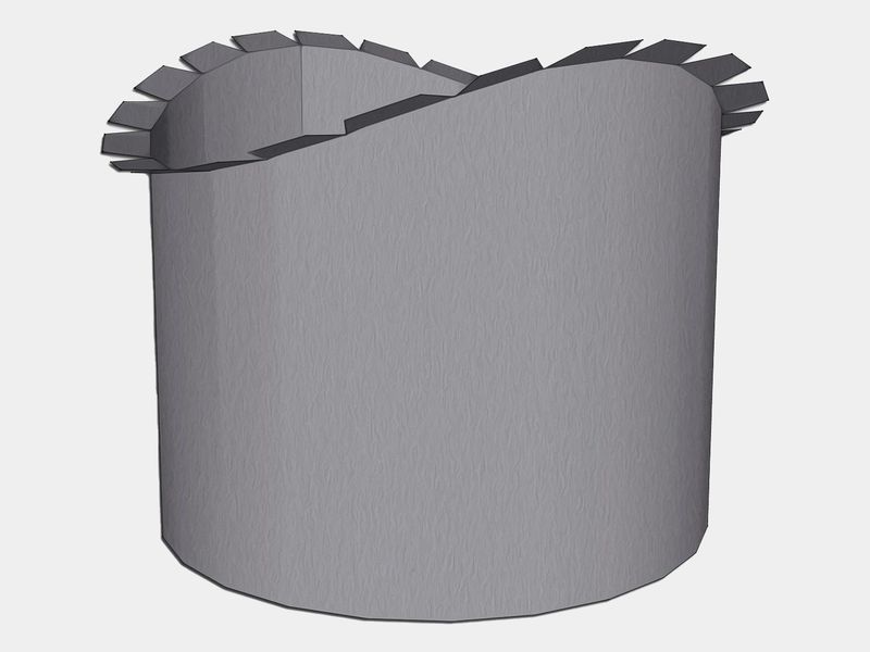 Half Round Gutter Lead Coated Copper B Style Gutter Outlet Half Round Gutter Lead Coated Copper B Style Gutter Outlet