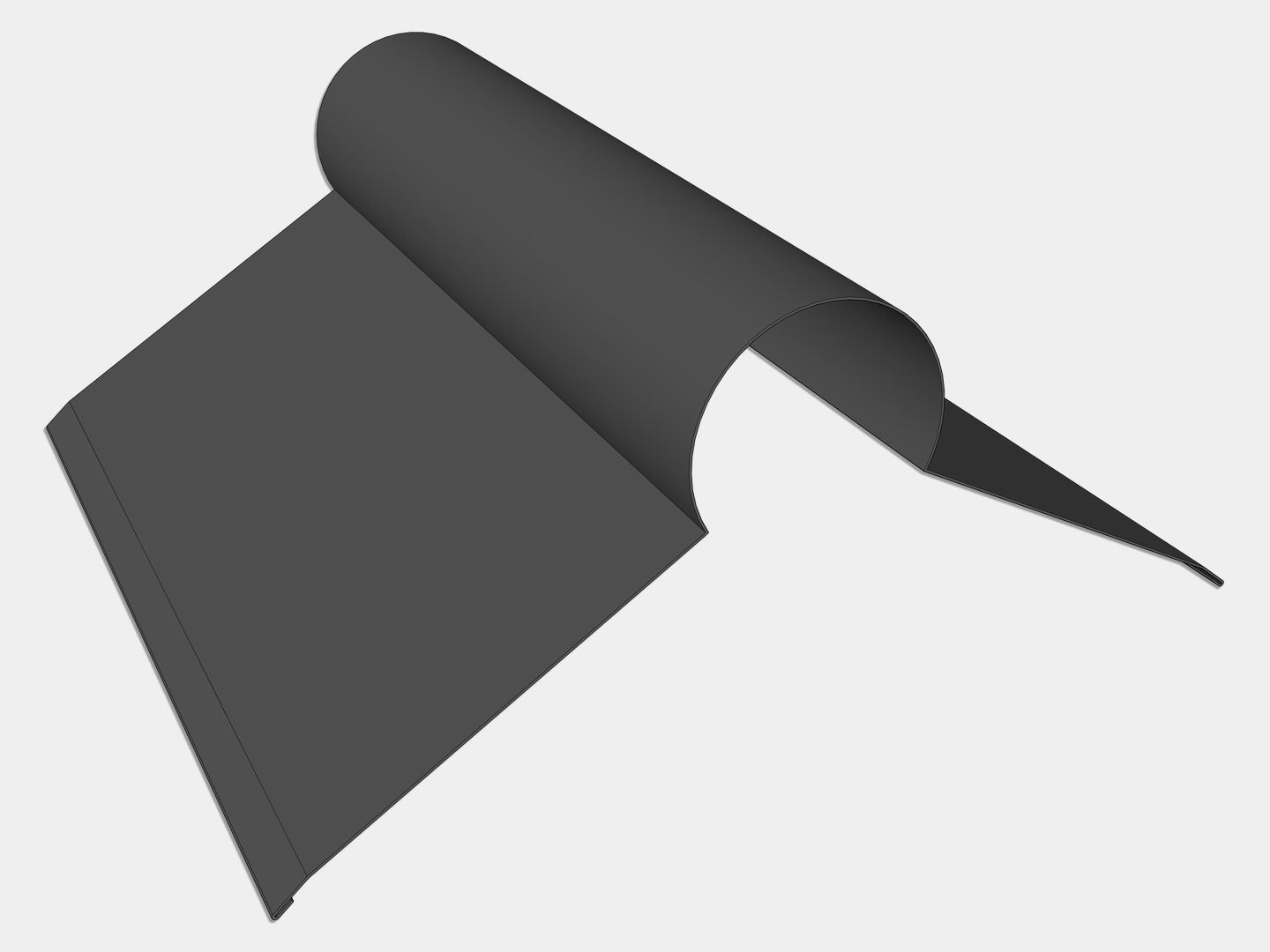 Bonderized Steel Ridge Roll Roof Flashing (Paint Grip) Bonderized Steel Ridge Roll Roof Flashing (Paint Grip)