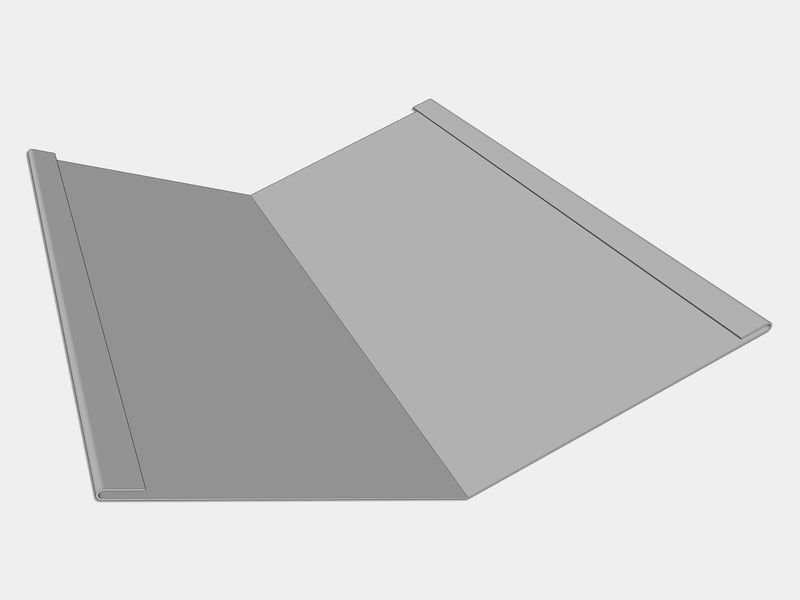 Freedom Gray Standard Roof Valley Flashing Freedom Gray Standard Roof Valley Flashing