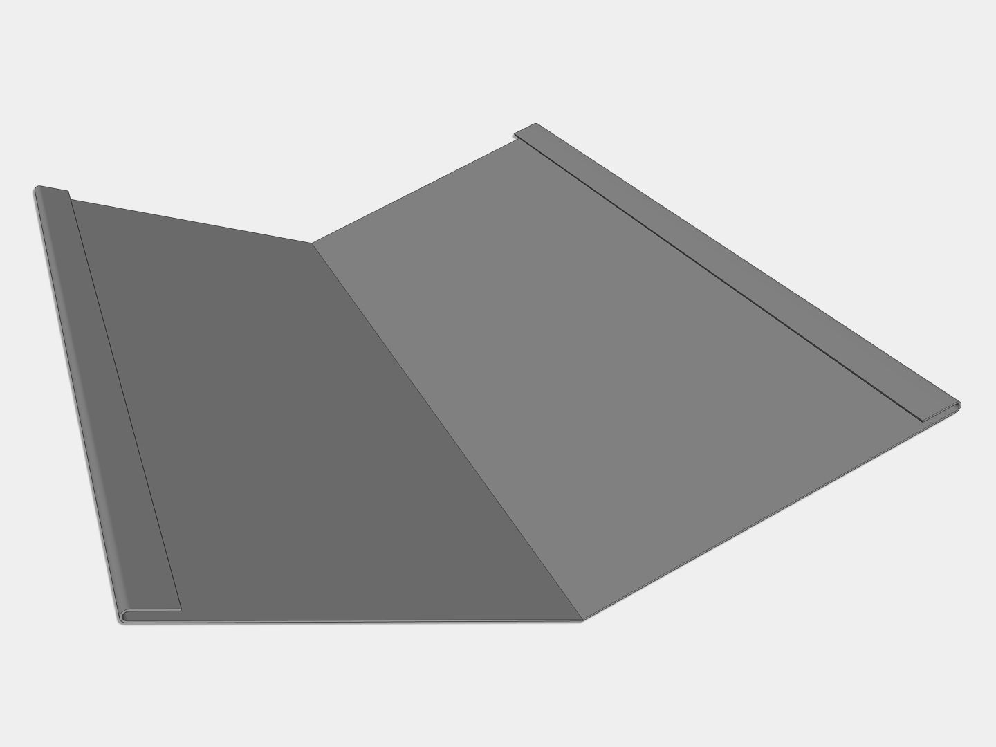 Galvanized Steel Standard Roof Valley Flashing Galvanized Steel Standard Roof Valley Flashing