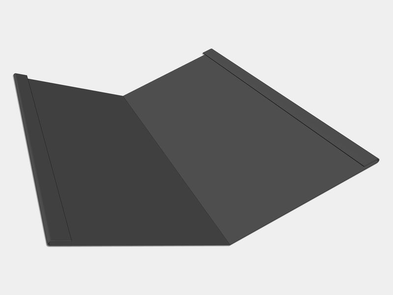 Bonderized Steel Standard Roof Valley Flashing (Paint Grip) Bonderized Steel Standard Roof Valley Flashing (Paint Grip)