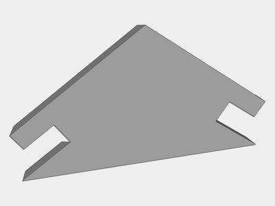 End Cap for Galvanized Steel Vented Ridge Cap Flashing