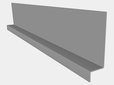 Bonderized Steel Z Flashing