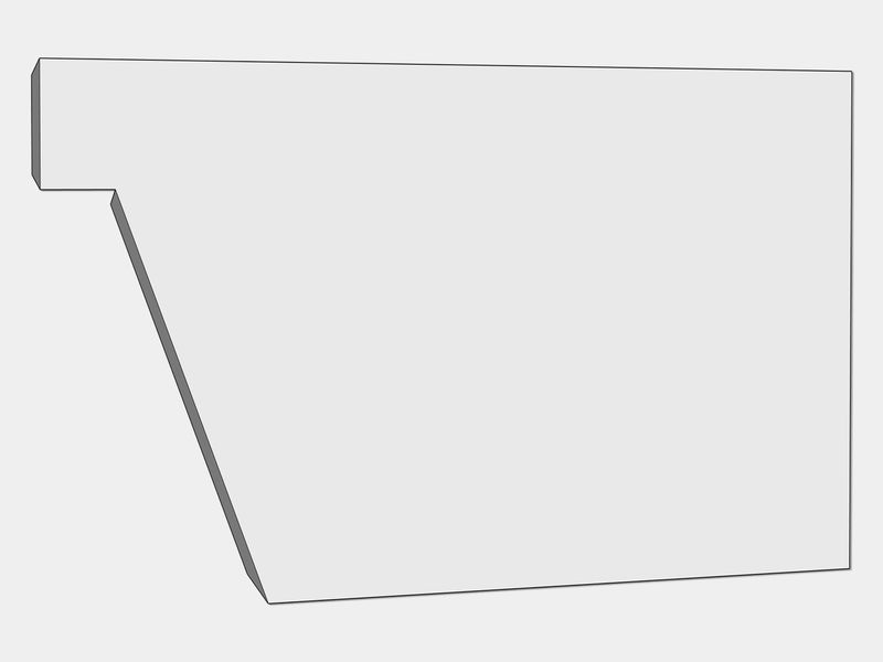 F-Style Industrial Freedom Gray Box Gutter Left / Right End Cap