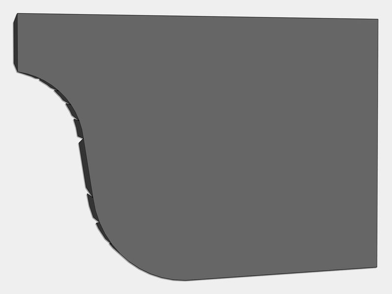 L-Style Brownstone Bonderized Steel Gutter Left / Right End Cap (Paint Grip)