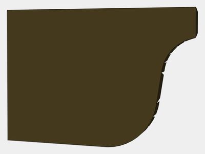 L-Style Brownstone Kynar Steel Gutter Left / Right End Cap L-Style Brownstone Kynar Steel Gutter Left / Right End Cap