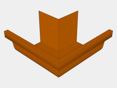 L-Style Brownstone Gutter Miters