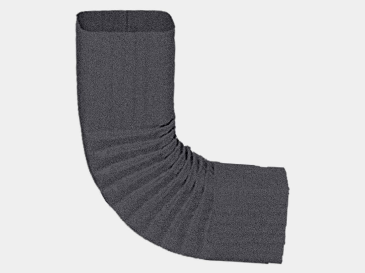 Square Corrugated Bonderized Steel Elbow (B) Style (Paint Grip)