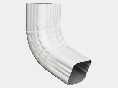 Square Corrugated 0.027 Square Corrugated 0.027" Aluminum Elbow (A) Style