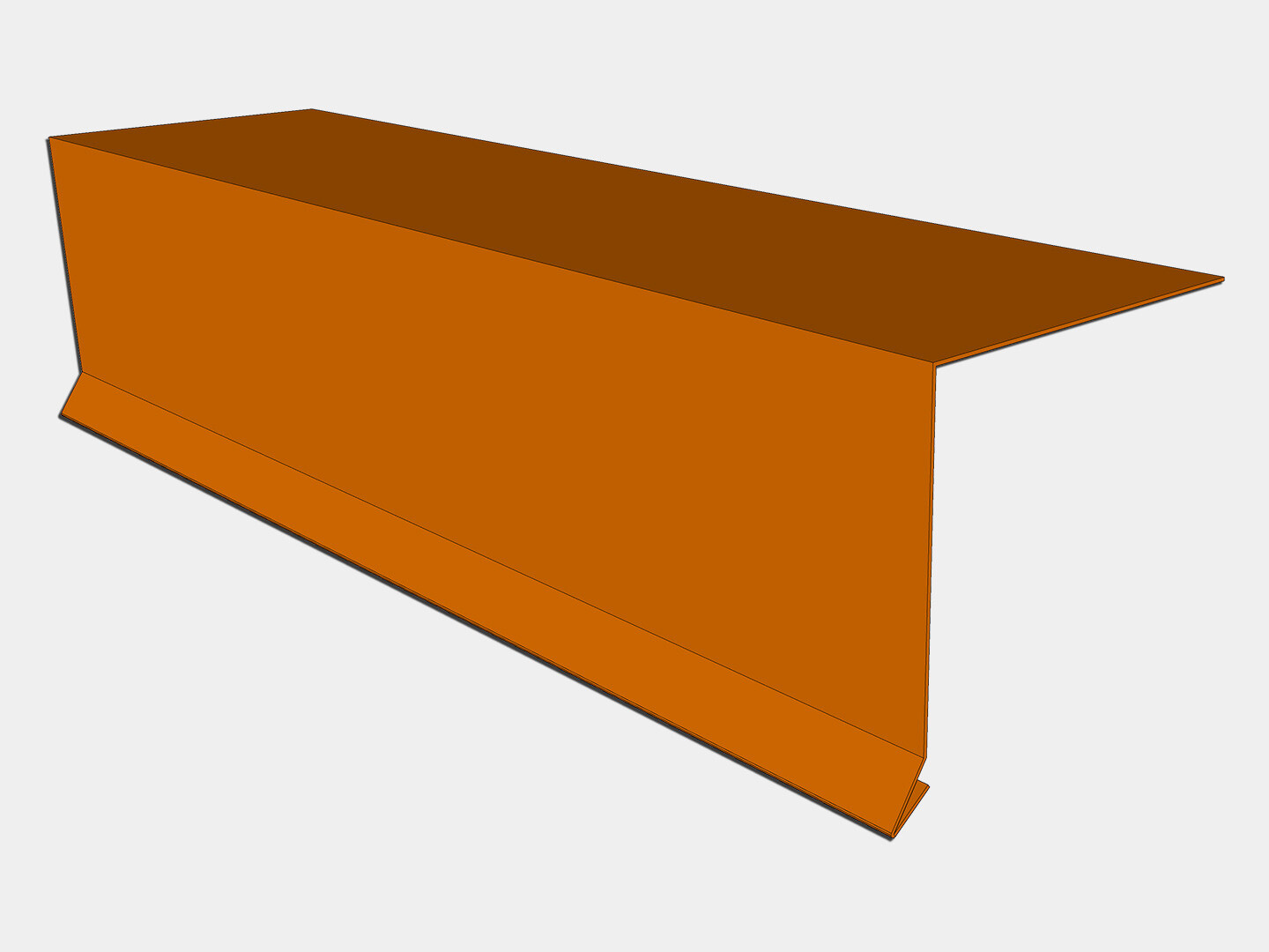 Copper Drip Edge with Kick Copper Drip Edge with Kick