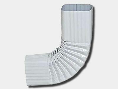 Square Corrugated 0.032" Kynar Aluminum Elbow (B) Style