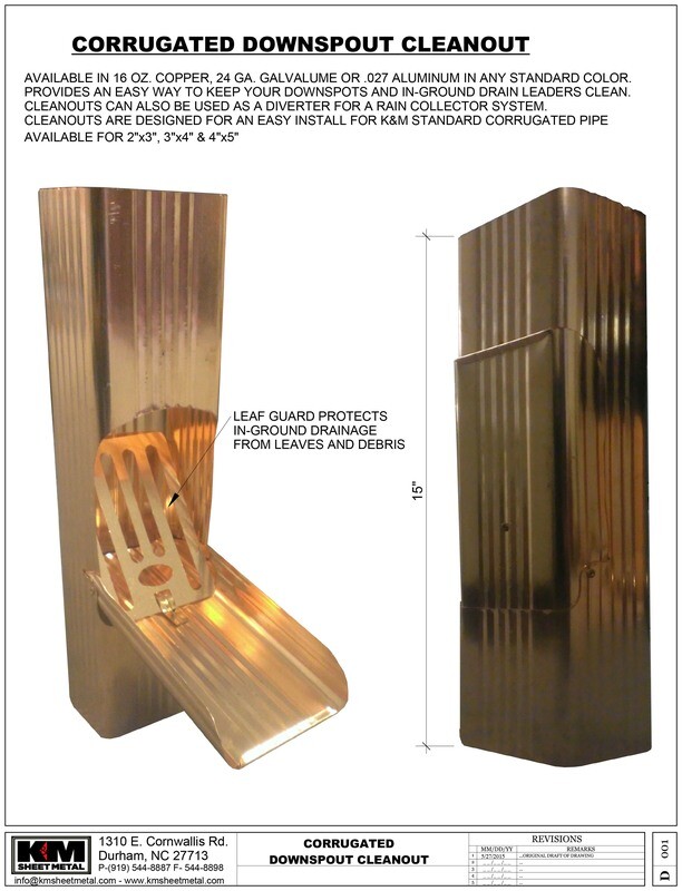 Corrugated Cleanout Submittal