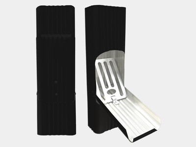 Square Corrugated Steel Downspout Cleanout Square Corrugated Steel Downspout Cleanout