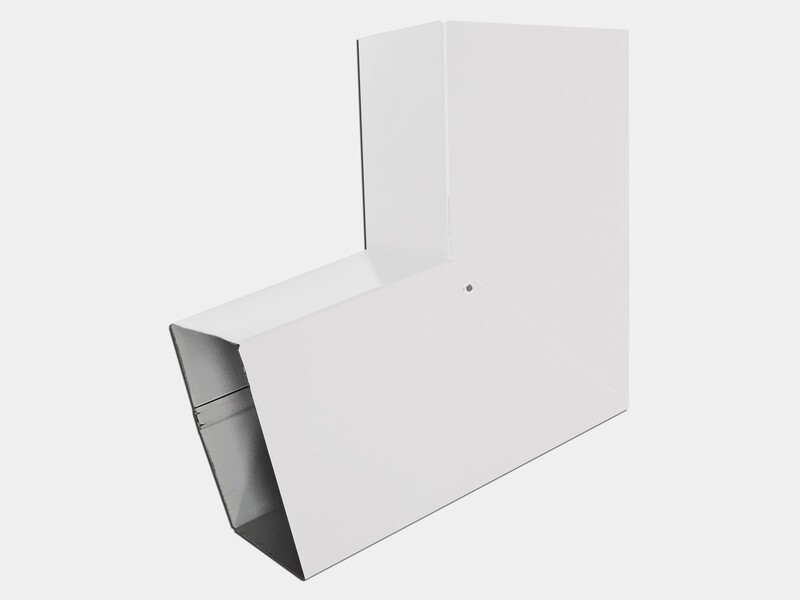 Plain Square 0.032" Kynar Aluminum Elbow (B) Style