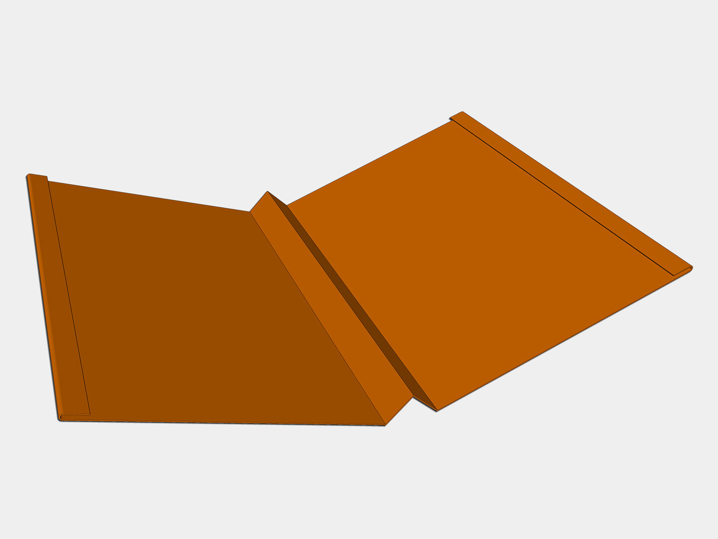 Copper W Roof Valley Flashing Copper W Roof Valley Flashing