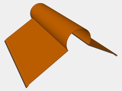 Copper Ridge Roll Roof Flashing Copper Ridge Roll Roof Flashing