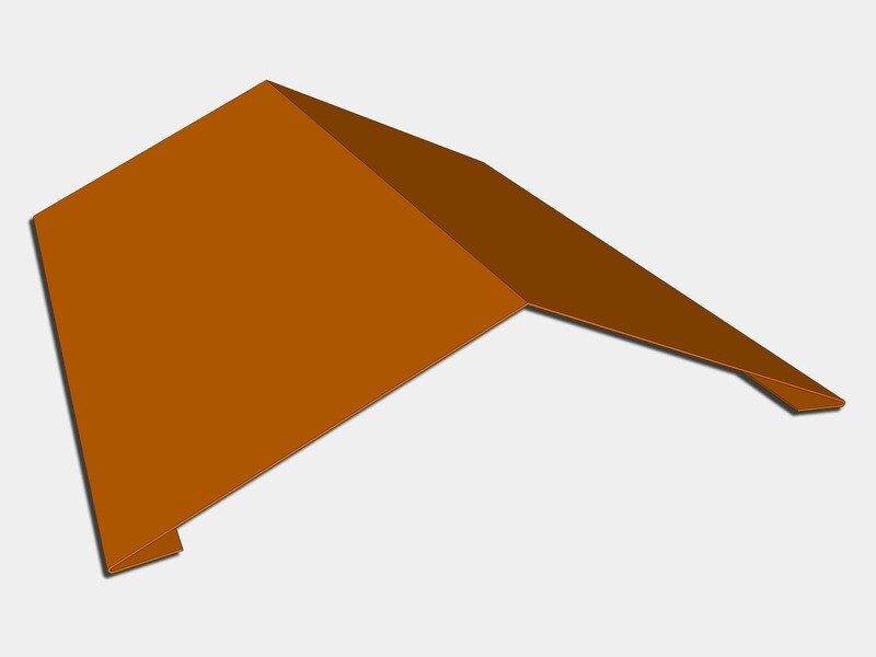 Copper Ridge Cap Roof Flashing Copper Ridge Cap Roof Flashing