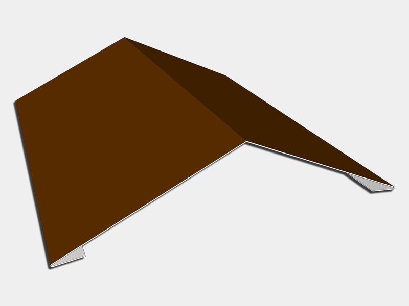 24 Gauge Kynar Steel Ridge Cap Roof Flashing 24 Gauge Kynar Steel Ridge Cap Roof Flashing