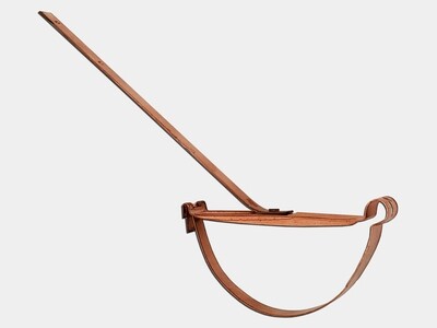 Copper Rival Strap Hanger for Half Round Gutter Copper Rival Strap Hanger for Half Round Gutter