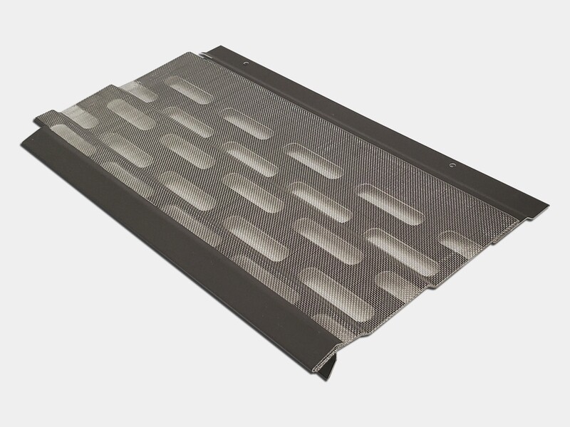 KM Under Roof Kynar Steel Gutter Screen KM Under Roof Kynar Steel Gutter Screen