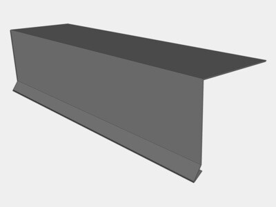 Lead Coated Copper Drip Edge with Kick Lead Coated Copper Drip Edge with Kick