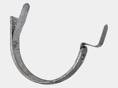 #15 Fascia Mount Half Round Gutter Lead Coated Copper Bar Hanger #15 Fascia Mount Half Round Gutter Lead Coated Copper Bar Hanger