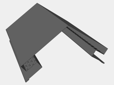 Lead Coated Copper Vented Ridge Cap Roof Flashing Lead Coated Copper Vented Ridge Cap Roof Flashing