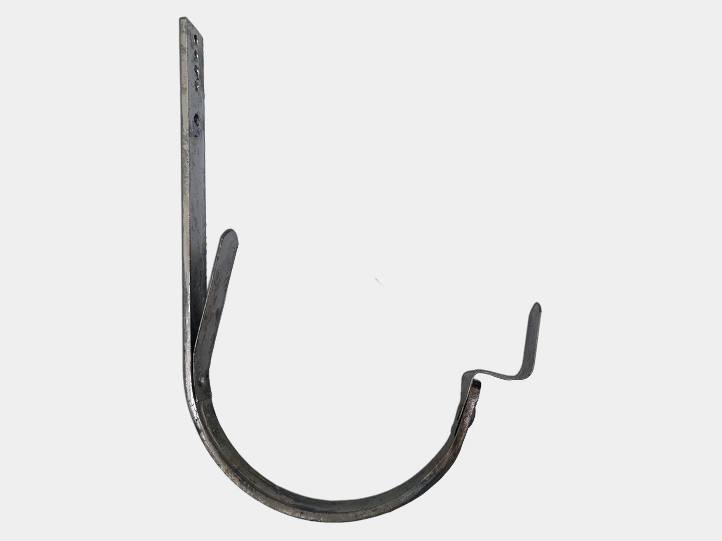 #16 Roof Mount Half Round Gutter Lead Coated Copper Bar Hanger #16 Roof Mount Half Round Gutter Lead Coated Copper Bar Hanger