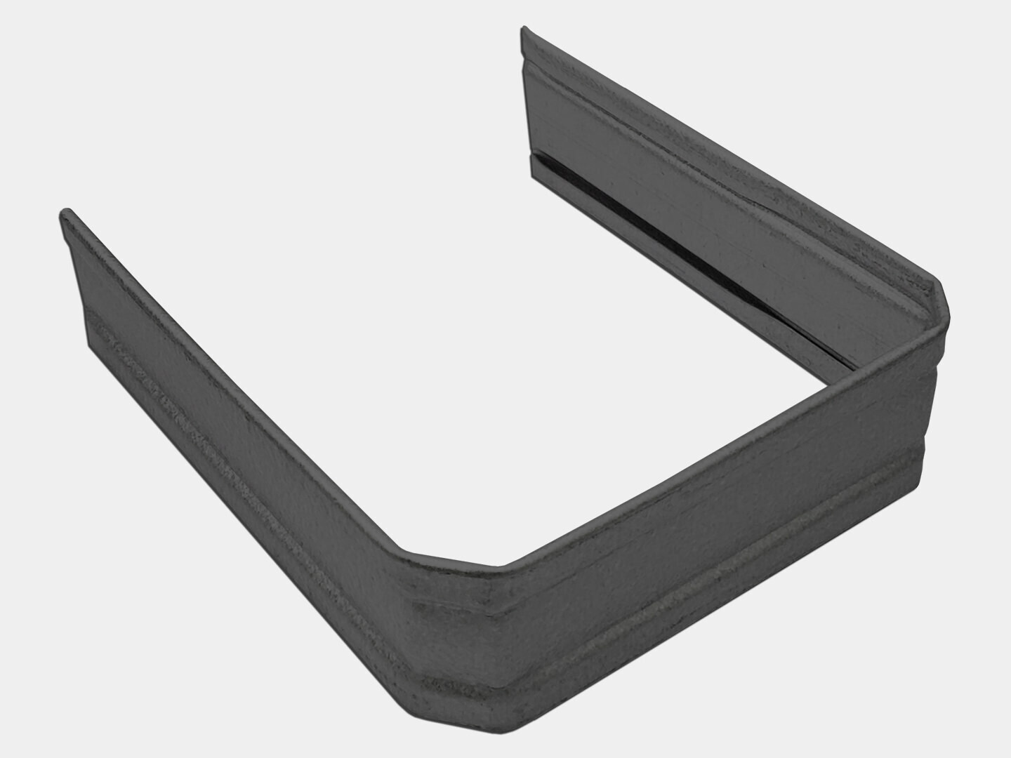 Corrugated Square Lead Coated Copper Downspout Strap Corrugated Square Lead Coated Copper Downspout Strap
