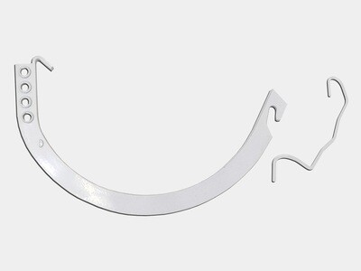 Aluminum Gem Circle Half Round Gutter Hanger Aluminum Gem Circle Half Round Gutter Hanger
