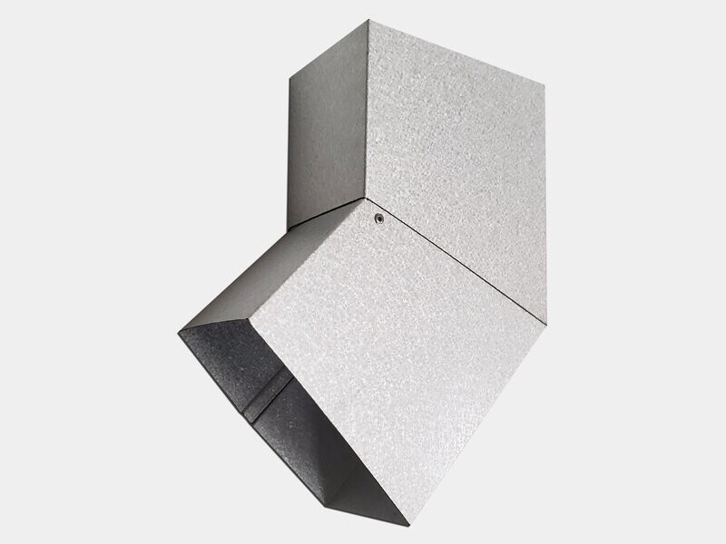 Plain Square Galvalume Plus Elbow (B) Style