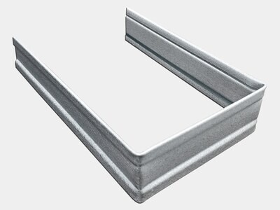 Plain Square Galvalume Plus Downspout Strap Plain Square Galvalume Plus Downspout Strap