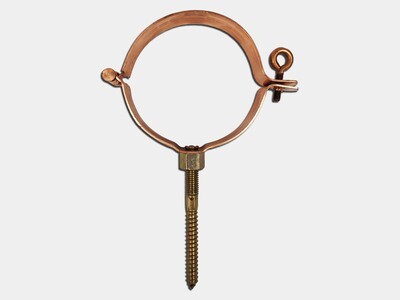 Copper Euro Plain Round Downspout Bracket with Screw Copper Euro Plain Round Downspout Bracket with Screw