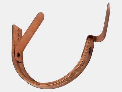 #15 Fascia Mount Half Round Gutter Copper Bar Hanger #15 facia mount copper bar hanger for half round gutters