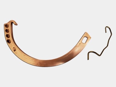 Copper Gem Circle Half Round Gutter Hanger Copper Gem Circle Half Round Gutter Hanger
