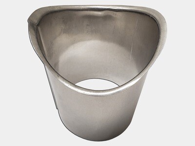 Half Round Gutter Aluminum B Style Gutter Outlet Half Round Gutter Aluminum B Style Gutter Outlet