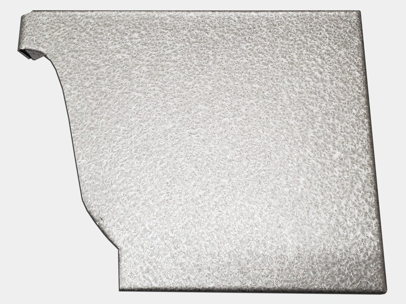K-Style Galvalume Plus Gutter Left / Right End Cap