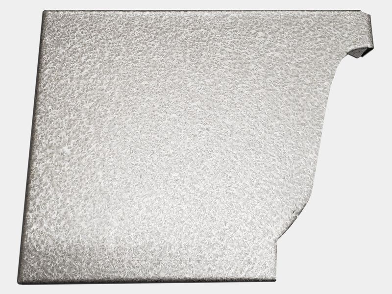 K-Style Galvalume Plus Gutter Left / Right End Cap