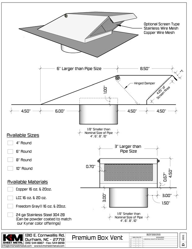 Premium Roof Box Vent with Damper