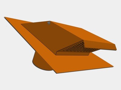 Premium Roof Box Vent with Damper Premium Roof Box Vent with Damper