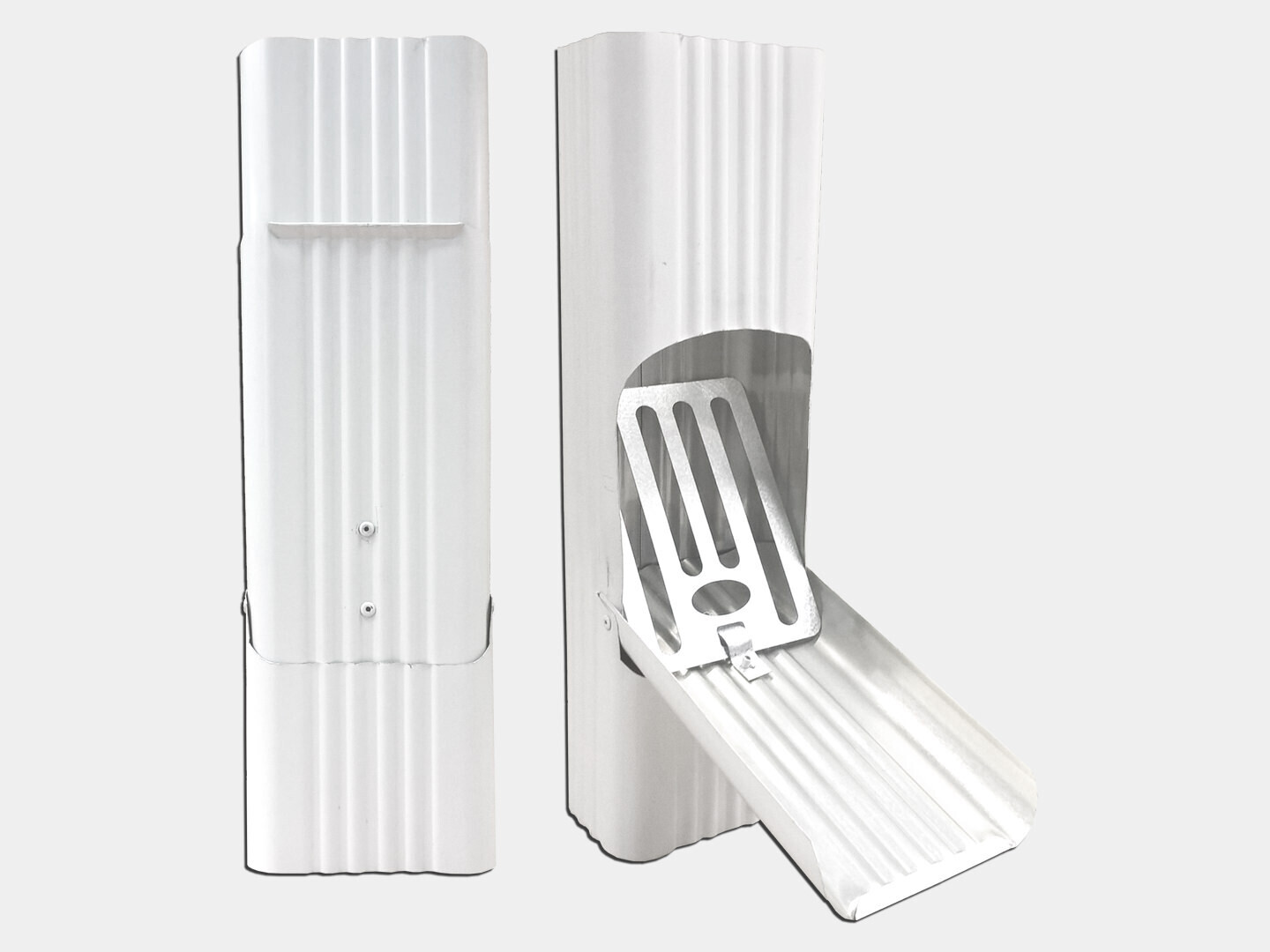 Square Corrugated 0.027 Square Corrugated 0.027" Aluminum Downspout Cleanout