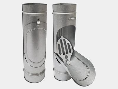 Plain Round G90 Galvanized Steel Downspout Cleanout