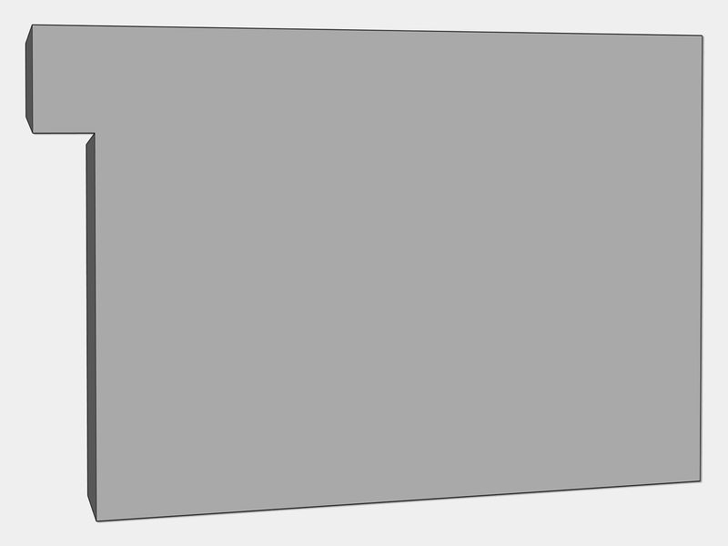 A-Style Commercial G90 Galvanized Steel Box Gutter Left / Right End Cap