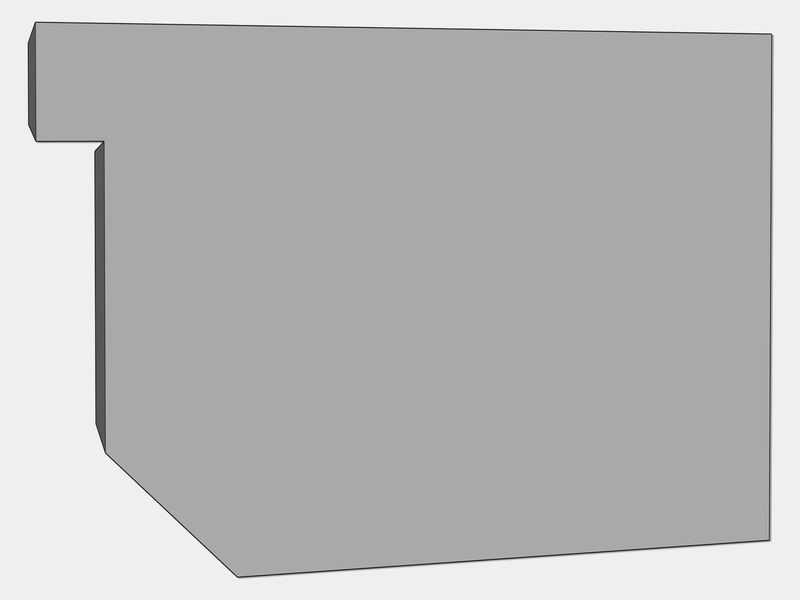 D-Style Residential G90 Galvanized Steel Box Gutter Left / Right End Cap