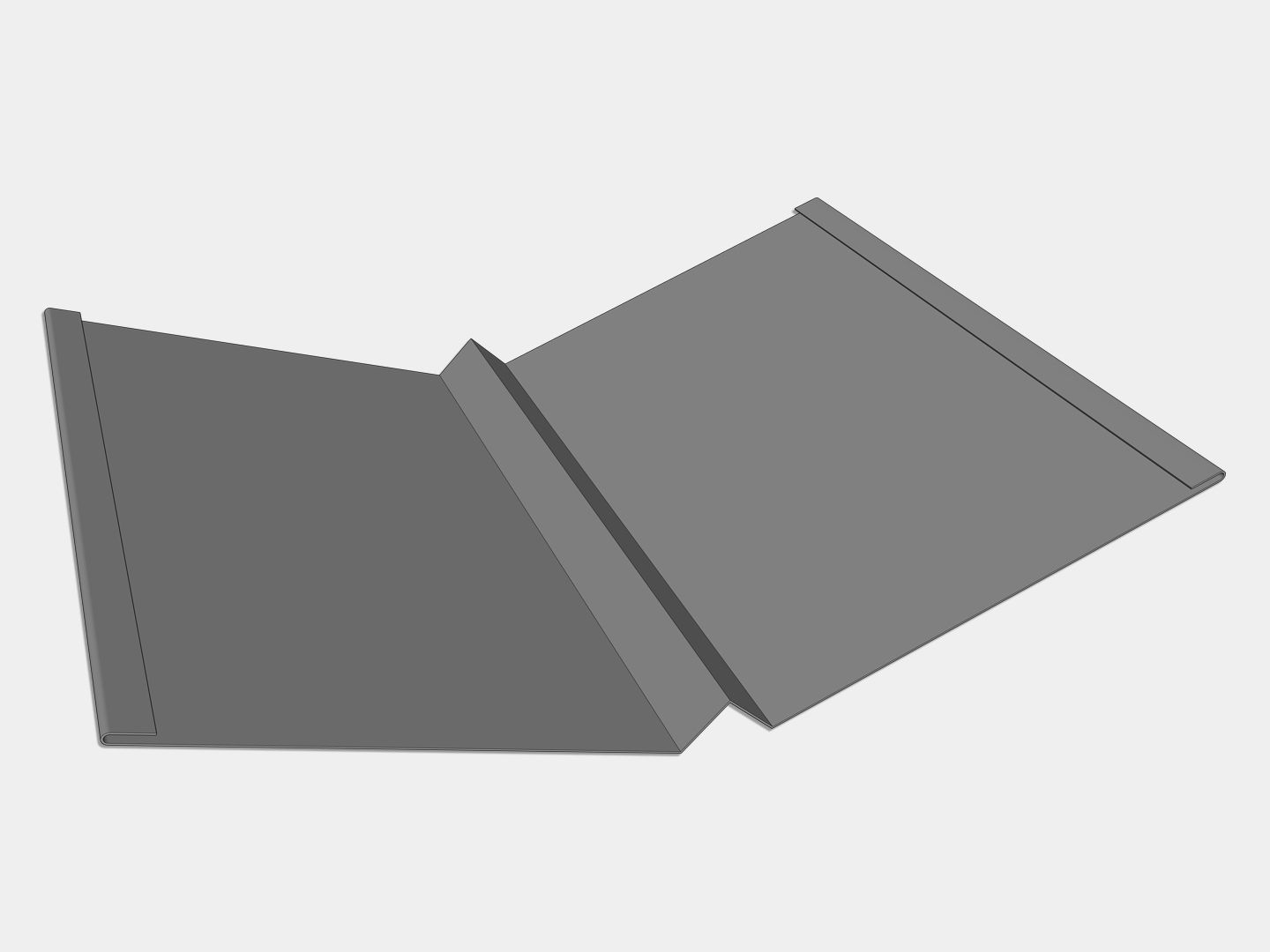 G90 Galvanized Steel W Roof Valley Flashing