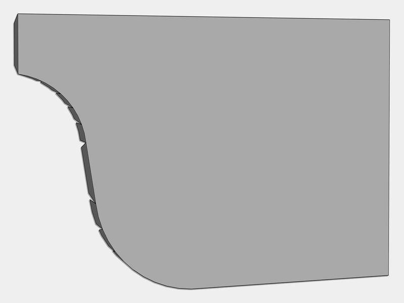 L-Style G90 Galvanized Steel Gutter Left / Right End Cap